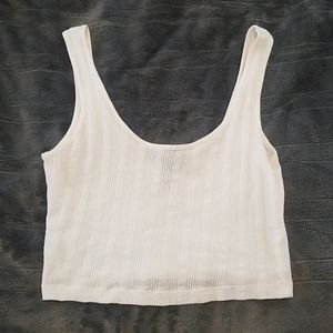 Forever 21 white tank crop top